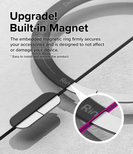 Ringke Fusion Bold Magnetic Samsung Galaxy S25 Ultra Hoesje MagSafe / Qi2 Zwart afbeelding 8
