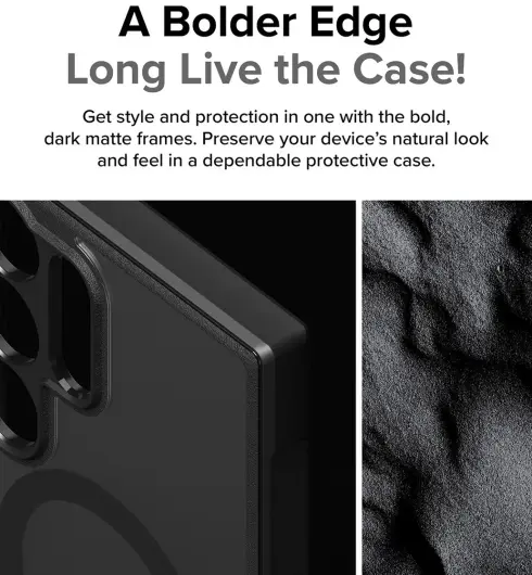 Ringke Fusion Bold Magnetic Samsung Galaxy S25 Ultra Hoesje MagSafe / Qi2 Zwart afbeelding 7