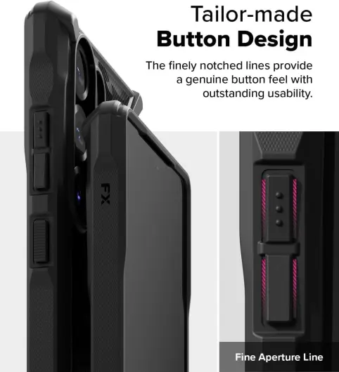 Ringke Fusion X Samsung Galaxy S25 Ultra Hoesje Back Cover Camo Zwart afbeelding 9
