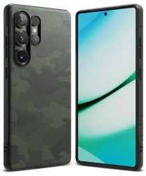 Ringke Onyx Samsung Galaxy S25 Ultra Hoesje Flexibel TPU Design Camo Groen