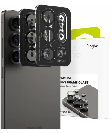 Ringke Frame Glass Samsung Galaxy S25 Ultra Camera Protector (2-Pack) Screen Protectors