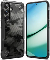 Ringke Fusion X Samsung Galaxy S25 Plus Hoesje Back Cover Design Camo Zwart