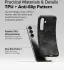 Ringke Onyx Samsung Galaxy S25 Hoesje Flexibel TPU Back Cover Design Camo Zwart afbeelding 6