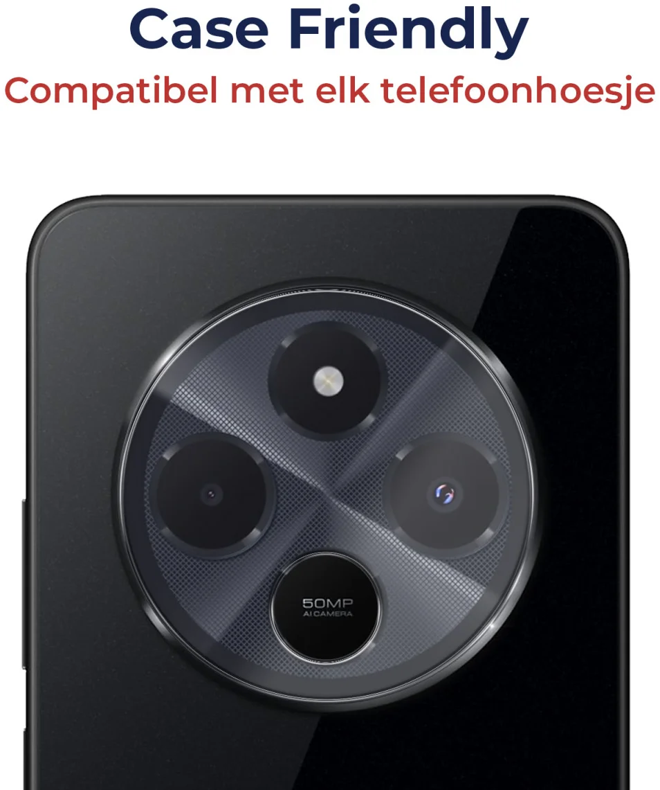 Rosso Xiaomi Redmi 14C Camera Lens Protector Transparant afbeelding 4