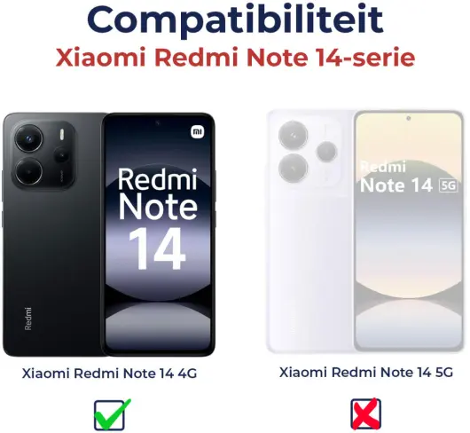 Rosso Xiaomi Redmi Note 14 4G Camera Lens Protector Transparant afbeelding 4