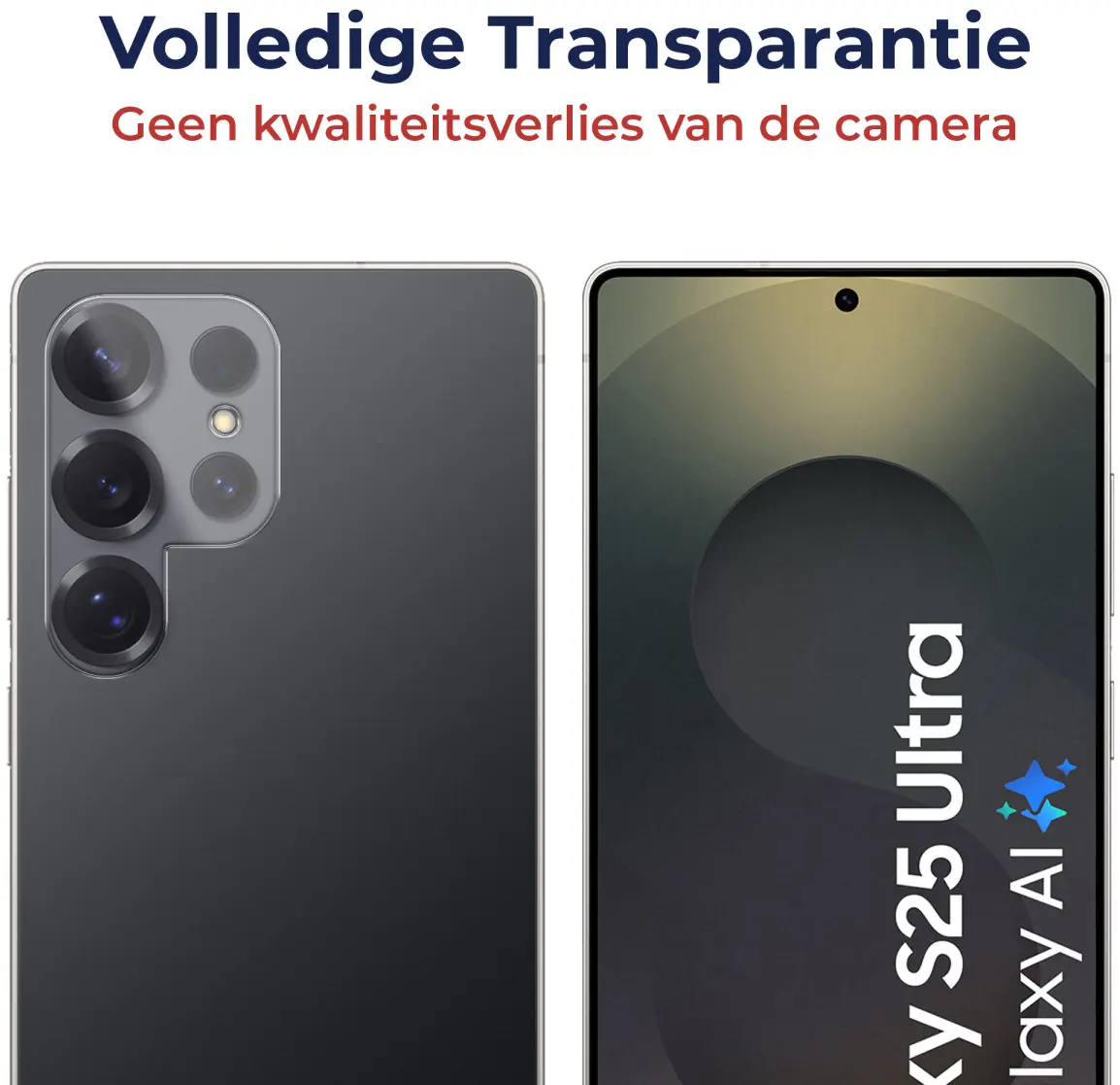 Rosso Samsung Galaxy S25 Ultra Camera Lens Protector Transparant afbeelding 4