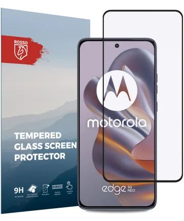 Rosso Motorola Edge 50 Neo 9H Tempered Glass Screen Protector Zwart Screen Protectors