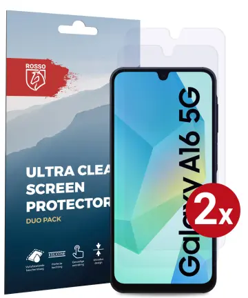 Rosso Samsung Galaxy A16 Screen Protector Case Friendly Folie Duo Pack Screen Protectors