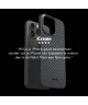 Nekit Fiber Samsung Galaxy S25 Hoesje MagSafe / Qi2 Kevlar Back Cover Dun Zwart