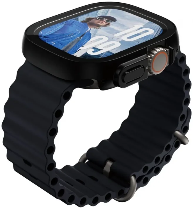 PanzerGlass Full Body Slim Apple Watch Ultra (2) Screen Protector Zwart afbeelding 2