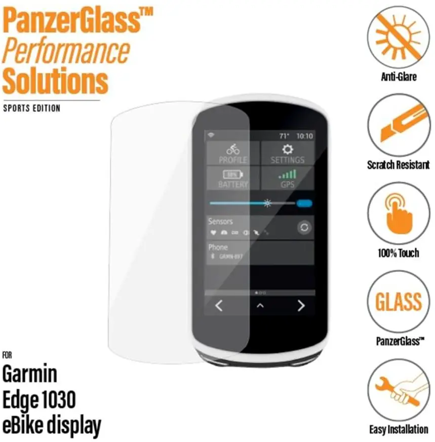 PanzerGlass Garmin Edge 1030 Plus 1040  Anti-Glare Screen Protector Glass afbeelding 1