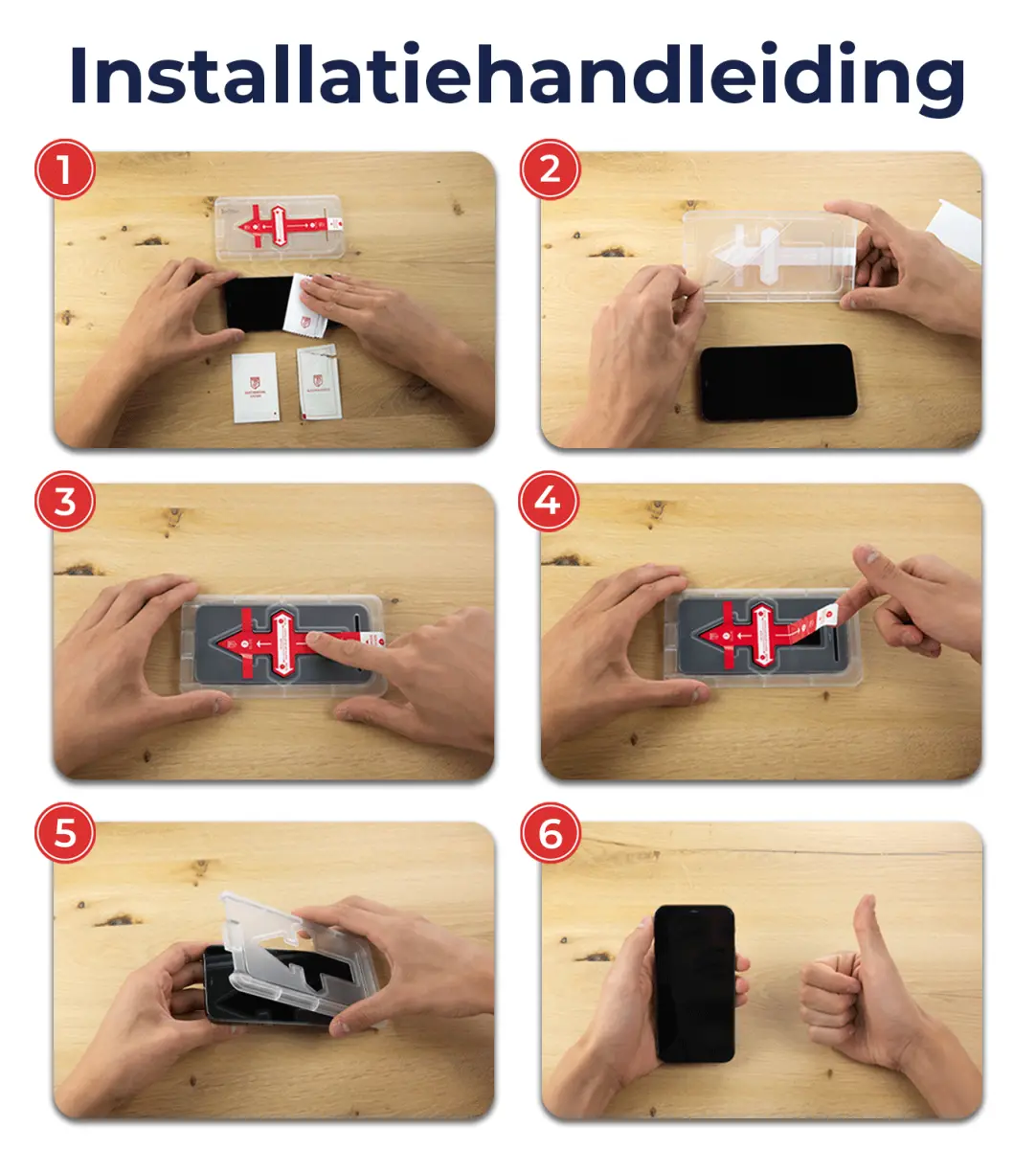 Rosso Apple iPhone 12 Pro Max Privacy Glass met Installatietray afbeelding 4