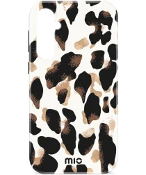 MIO MagSafe Samsung Galaxy S24 FE Hoesje Hard Shell Back Cover Leopard