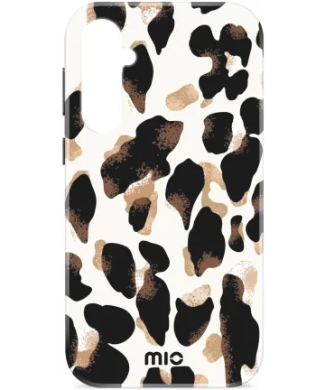 MIO MagSafe Samsung Galaxy S24 FE Hoesje Hard Shell Back Cover Leopard Hoesjes