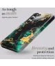 MIO MagSafe Samsung Galaxy S24 FE Hoesje Hard Shell Back Cover Green Marble