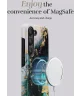 MIO MagSafe Samsung Galaxy S24 FE Hoesje Hard Shell Back Cover Green Marble