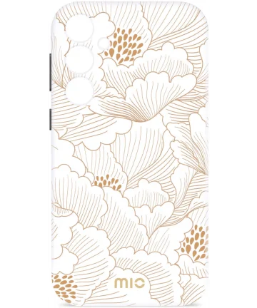 MIO MagSafe Samsung Galaxy S24 FE Hoesje Hard Shell Back Cover White Roses Hoesjes