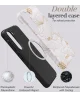 MIO MagSafe Samsung Galaxy S24 FE Hoesje Hard Shell Back Cover White Roses