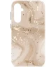 MIO MagSafe Samsung Galaxy S24 FE Hoesje Hard Shell Back Cover Gold Marble