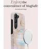 MIO MagSafe Samsung Galaxy S24 FE Hoesje Hard Shell Back Cover Gold Marble