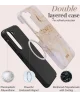 MIO MagSafe Samsung Galaxy S24 FE Hoesje Hard Shell Back Cover Gold Marble