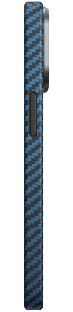 NEKIT Fiber Apple iPhone 14 Pro Hoesje MagSafe Kevlar Back Cover Dun Blauw afbeelding 17