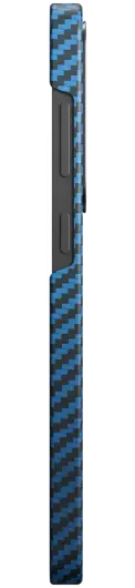 NEKIT Fiber Samsung Galaxy S24 Hoesje MagSafe Kevlar Back Cover Dun Blauw afbeelding 18