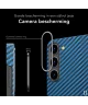 Nekit Fiber Samsung Galaxy S23 Hoesje MagSafe Kevlar Back Cover Dun Blauw