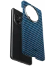 Nekit Fiber OnePlus 13 Hoesje MagSafe Kevlar Back Cover Dun Blauw