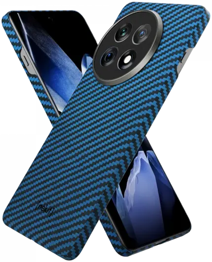 NEKIT Fiber OnePlus 13 Hoesje MagSafe Kevlar Back Cover Dun Blauw afbeelding 13