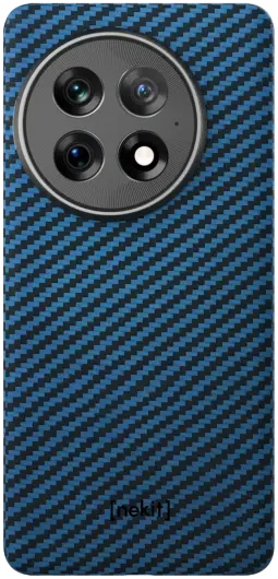 NEKIT Fiber OnePlus 13 Hoesje MagSafe Kevlar Back Cover Dun Blauw afbeelding 14