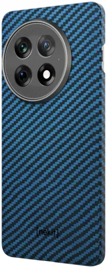 NEKIT Fiber OnePlus 13 Hoesje MagSafe Kevlar Back Cover Dun Blauw afbeelding 15