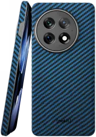 NEKIT Fiber OnePlus 13 Hoesje MagSafe Kevlar Back Cover Dun Blauw