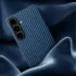 NEKIT Fiber Samsung Galaxy S25 Hoesje MagSafe / Qi2 Kevlar Back Cover Dun Blauw afbeelding 11