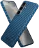 NEKIT Fiber Samsung Galaxy S25 Hoesje MagSafe / Qi2 Kevlar Back Cover Dun Blauw afbeelding 12