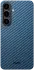 NEKIT Fiber Samsung Galaxy S25 Hoesje MagSafe / Qi2 Kevlar Back Cover Dun Blauw afbeelding 14