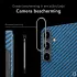 NEKIT Fiber Samsung Galaxy S25 Hoesje MagSafe / Qi2 Kevlar Back Cover Dun Blauw afbeelding 4