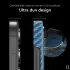 NEKIT Fiber Samsung Galaxy S25 Hoesje MagSafe / Qi2 Kevlar Back Cover Dun Blauw afbeelding 5