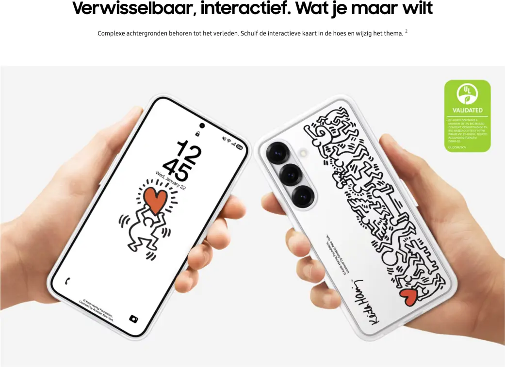 Origineel Samsung Galaxy S25 Hoesje FlipSuit Case Wit afbeelding 3