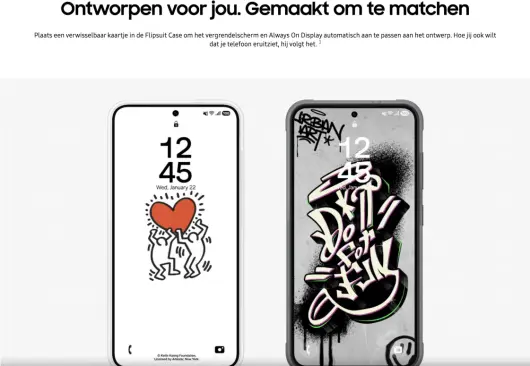 Origineel Samsung Galaxy S25 Hoesje FlipSuit Case Wit afbeelding 6