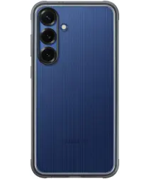 Origineel Samsung Galaxy S25 Plus Hoesje Rugged FlipSuit Case Transparant Zwart afbeelding