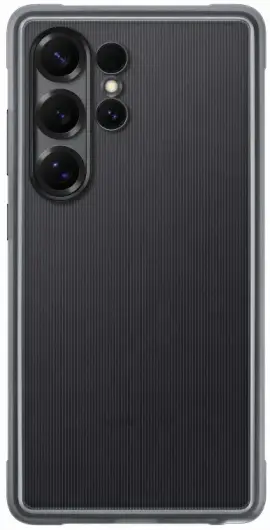 Origineel Samsung Galaxy S25 Ultra Hoesje Rugged FlipSuit Case Transparant Zwart afbeelding 6