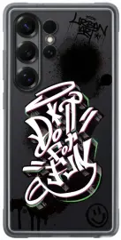 Origineel Samsung Galaxy S25 Ultra Hoesje Rugged FlipSuit Case Transparant Zwart