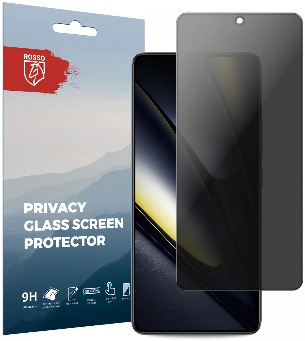 Rosso Xiaomi Poco F6 9H Tempered Glass Screen Protector Privacy afbeelding 1