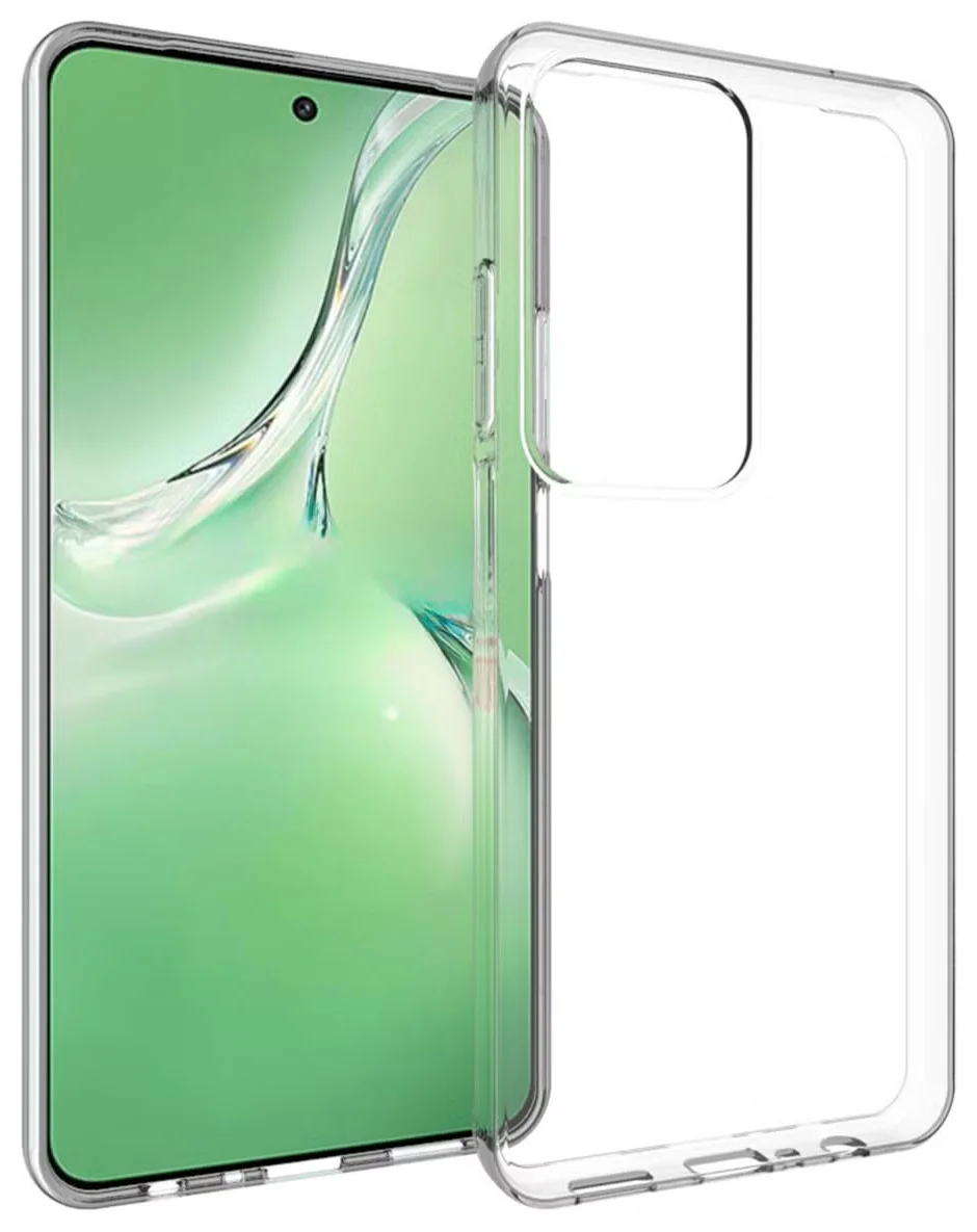 Oppo A80 Hoesje Dun TPU Back Cover Transparant afbeelding 1