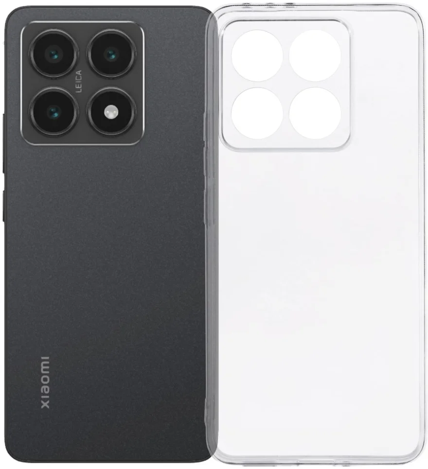 Xiaomi 14T Hoesje Dun TPU Back Cover Transparant afbeelding 1