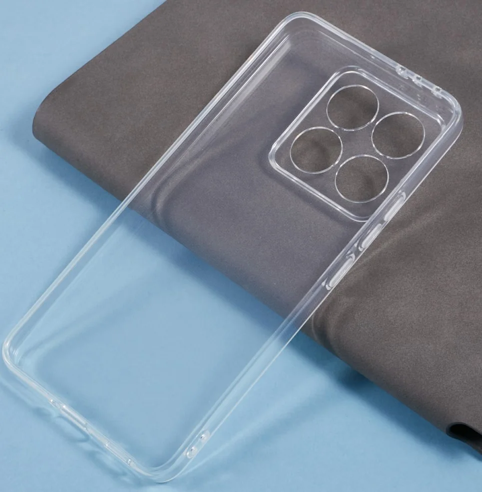 Xiaomi 14T Hoesje Dun TPU Back Cover Transparant afbeelding 3