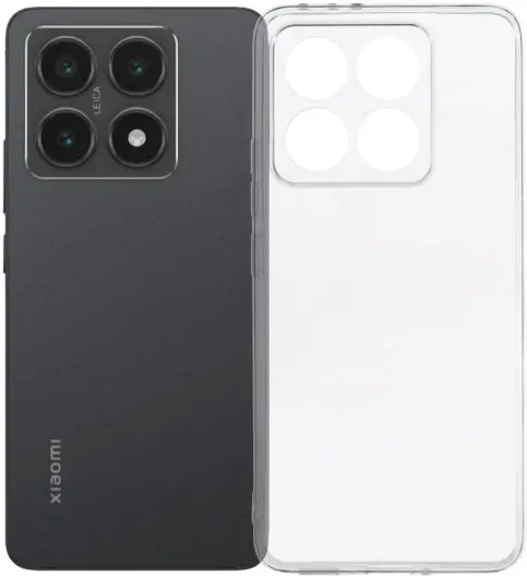 Xiaomi 14T Hoesje Dun TPU Back Cover Transparant afbeelding 1