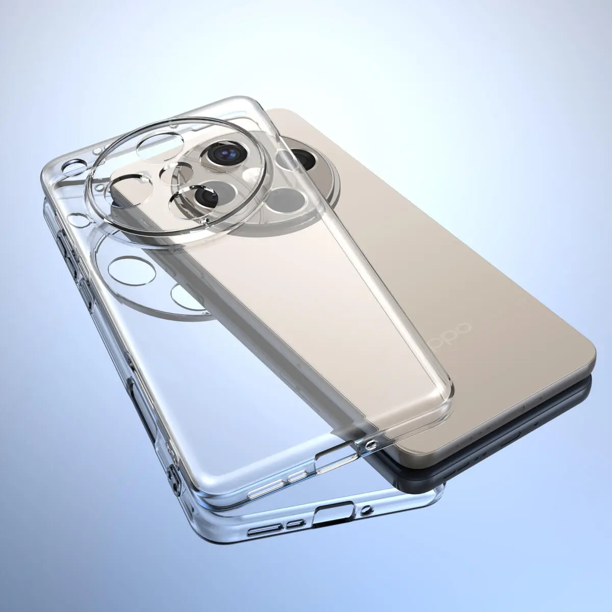 Oppo Find X8 Pro Hoesje Dun TPU Back Cover Transparant afbeelding 3