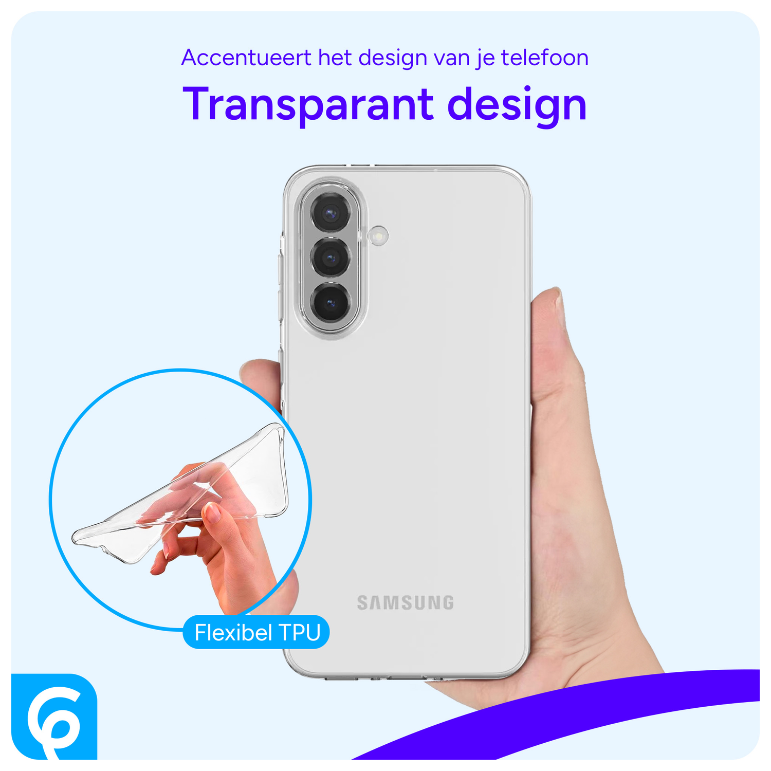 Samsung Galaxy A56 Hoesje Dun TPU Back Cover Transparant afbeelding 4